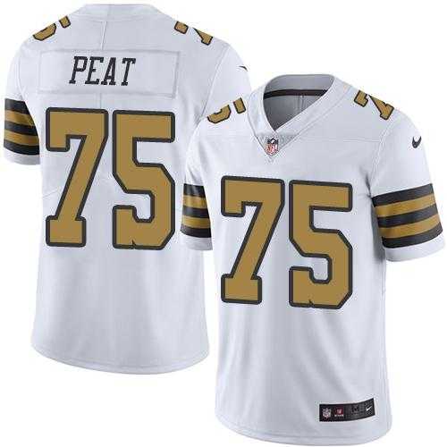 Nike Men & Women & Youth Saints 75 Andrus Peat White Color Rush Limited Jersey,We sell and wholesale Nike Men & Women & Youth Saints 75 Andrus Peat White Color Rush Limited Jersey on line form chian!